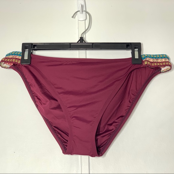 La Blanca Stitch Hipster Bikini Bottom in Mahogany - Picture 3 of 9